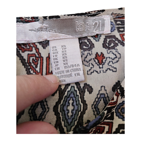 Love 21 XS Sleeveless Multicolor Mini Dress - Picture 2 of 6